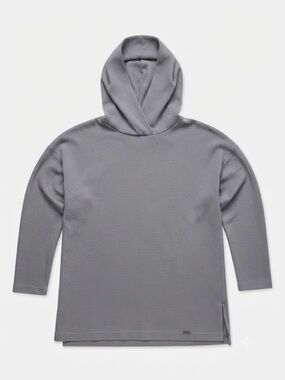 Ruby Plus Size Gray Textured Hooded Pullover Top Long Sleeve Size 40 (XL/1X)